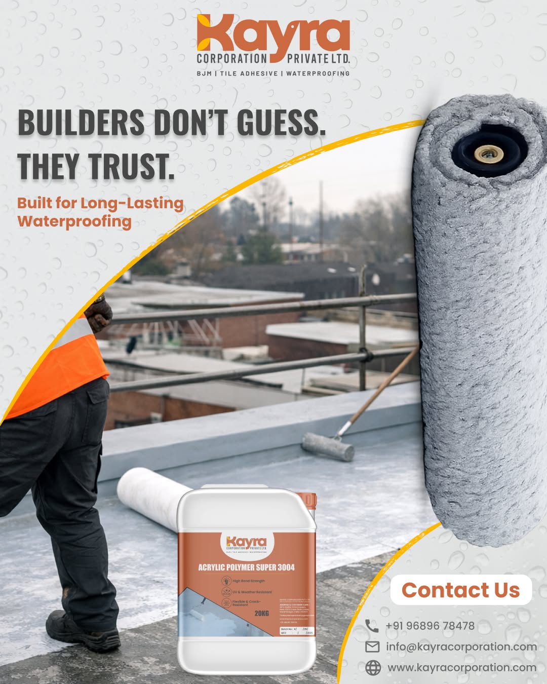 Instagram post: Oversized roller reinforces trust message