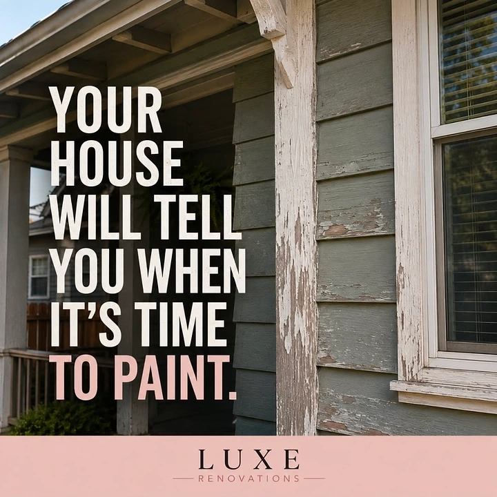 House Painters creative ad: Peeling house with witty 'house will tell you'