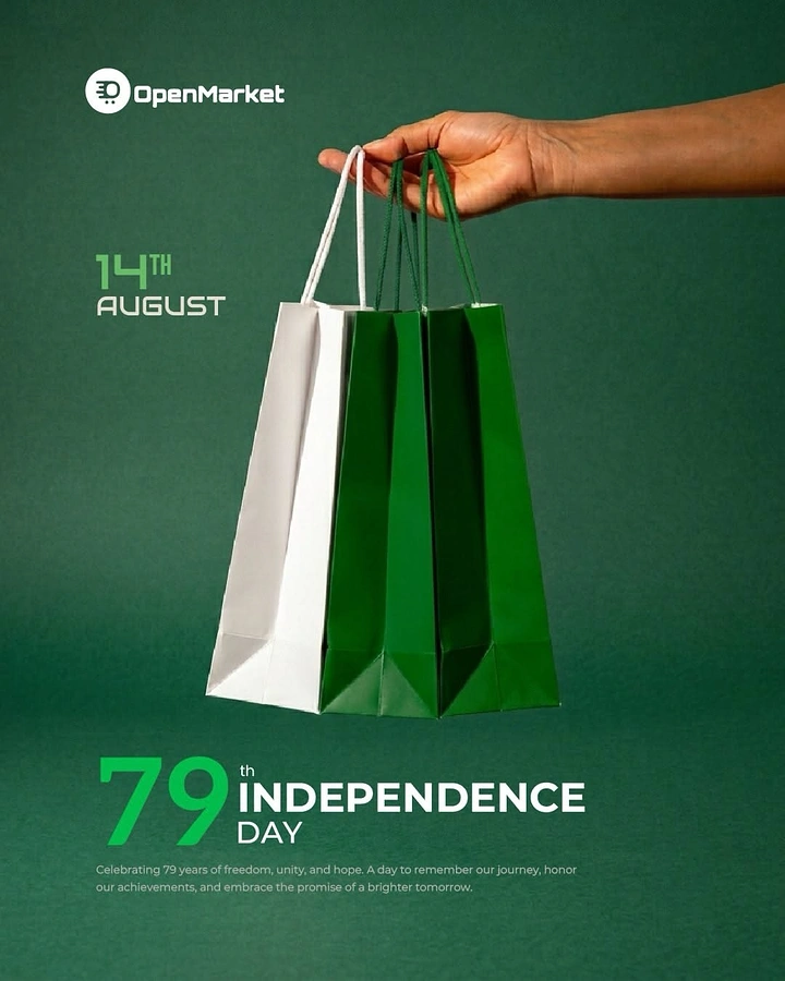 Independence Day creative ad: Shopping bags form the tricolor