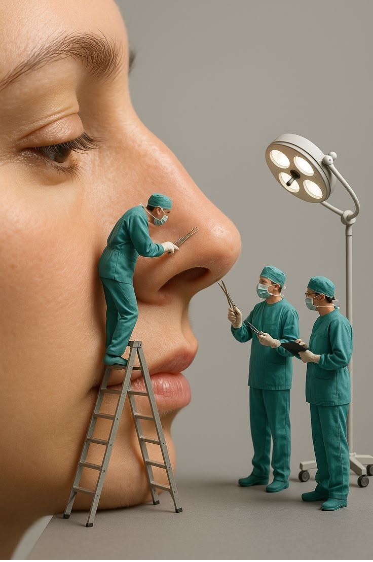 Story: Miniature surgeons create memorable nose metaphor