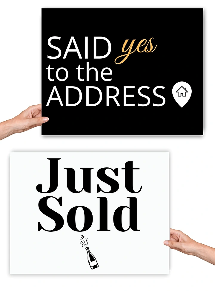 Real Estate Agents creative ad: 'Said yes to the address' proposal pun