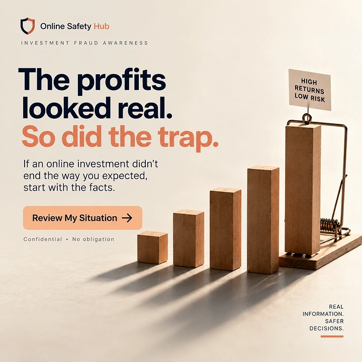 Stock Brokers & Investing creative ad: Bar chart ending in mousetrap
