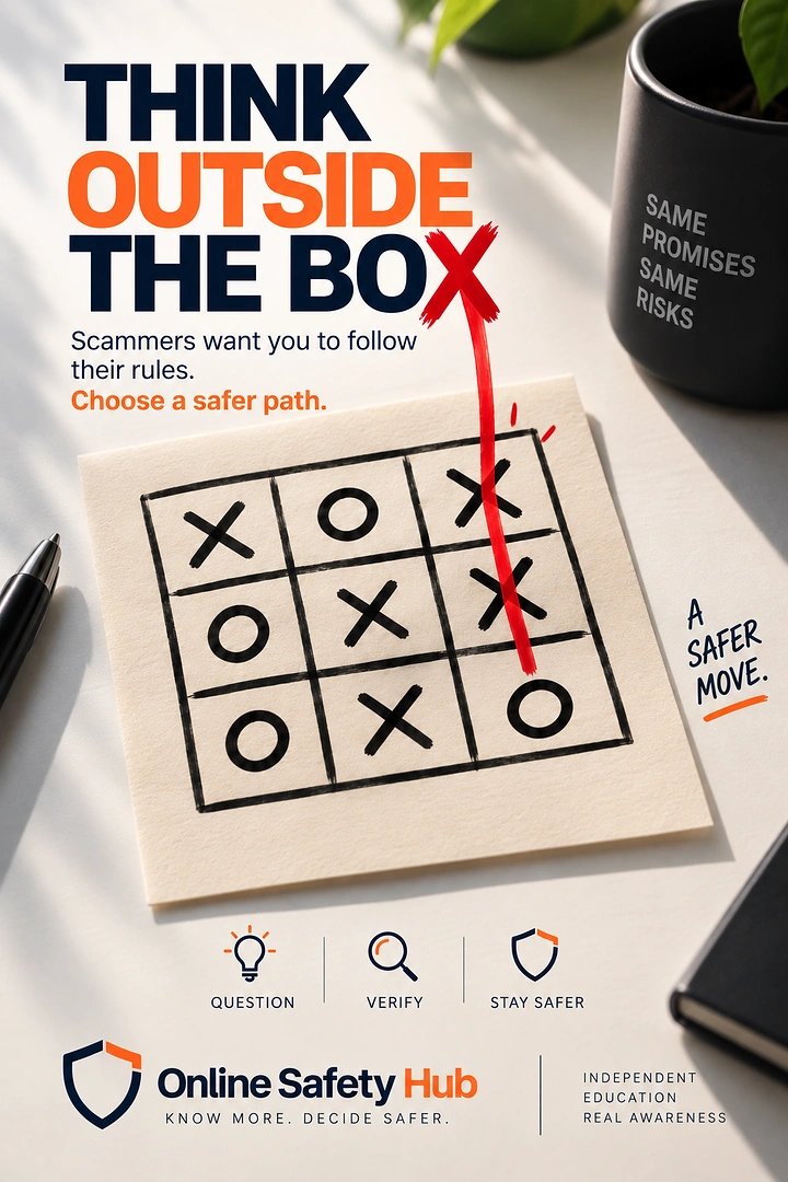 Cybersecurity Companies creative ad: Tic-tac-toe creates a safety metaphor