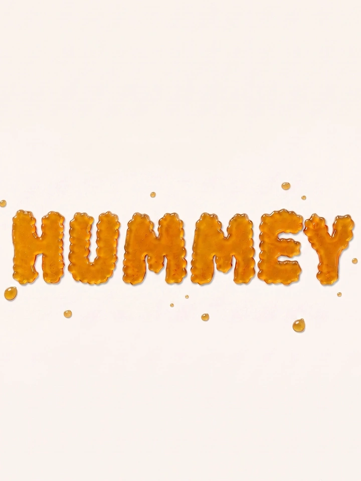 Honey Brands creative ad: Honey-drip typography becomes message
