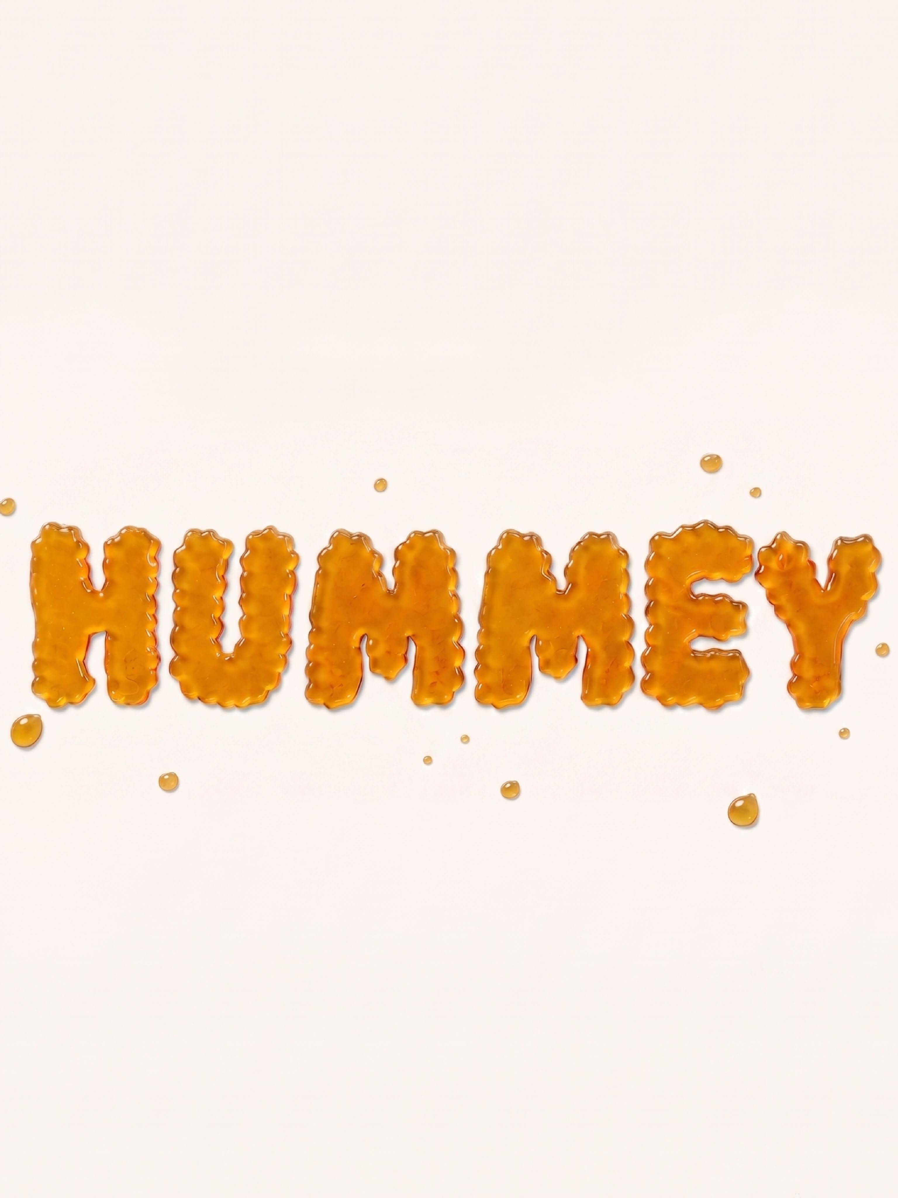 Instagram post: Honey-drip typography becomes message, slide 1