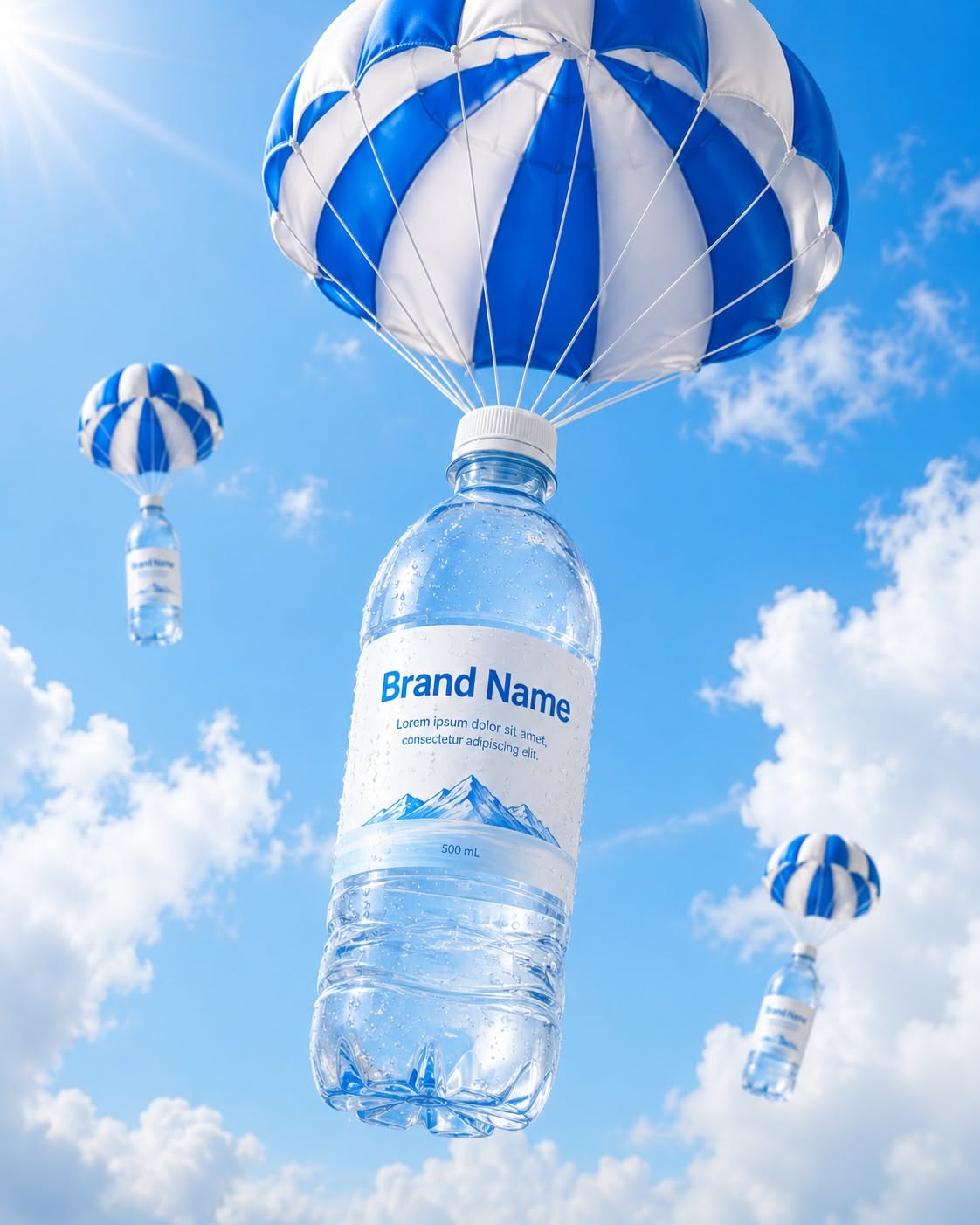 Instagram post: Bottle transformed into floating balloon spectacle