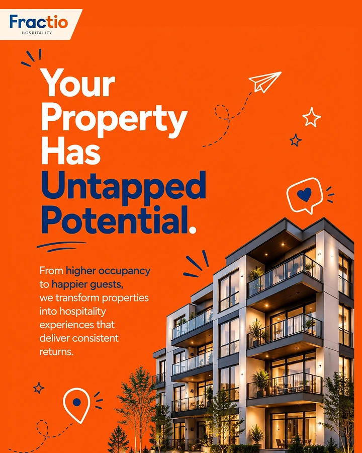 Property Management creative ad: Untapped potential uses energetic growth metaphor