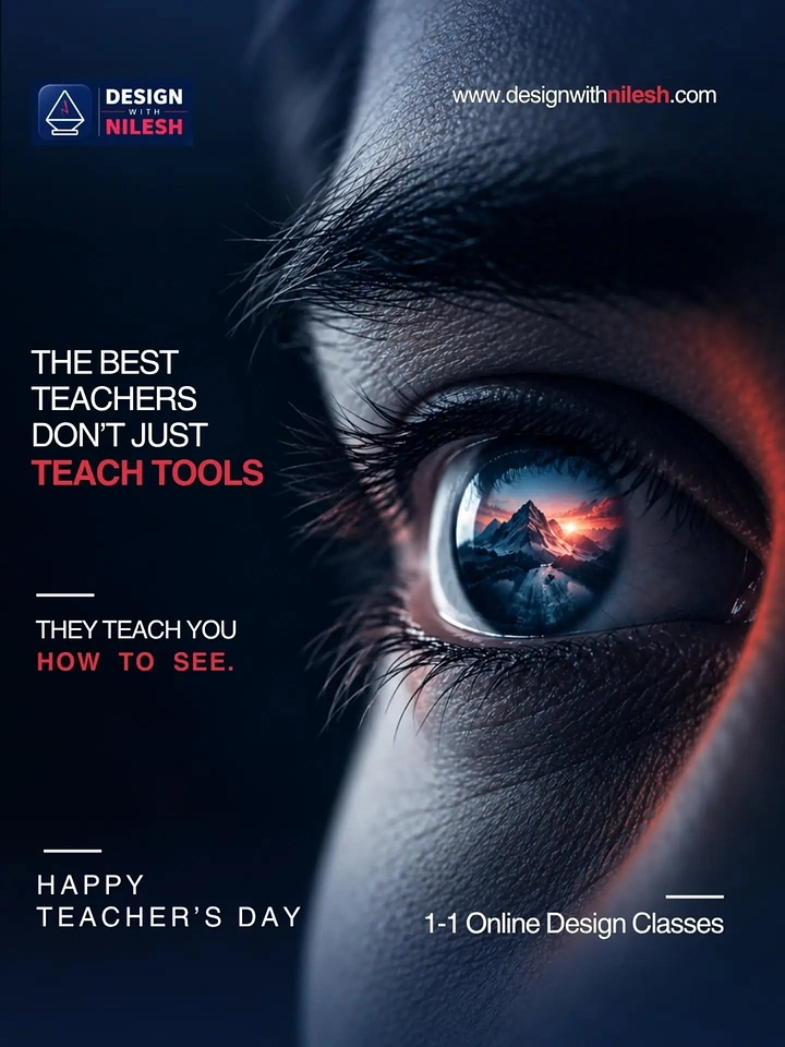 Online Courses & E-learning creative ad: Eye metaphor makes teaching memorable
