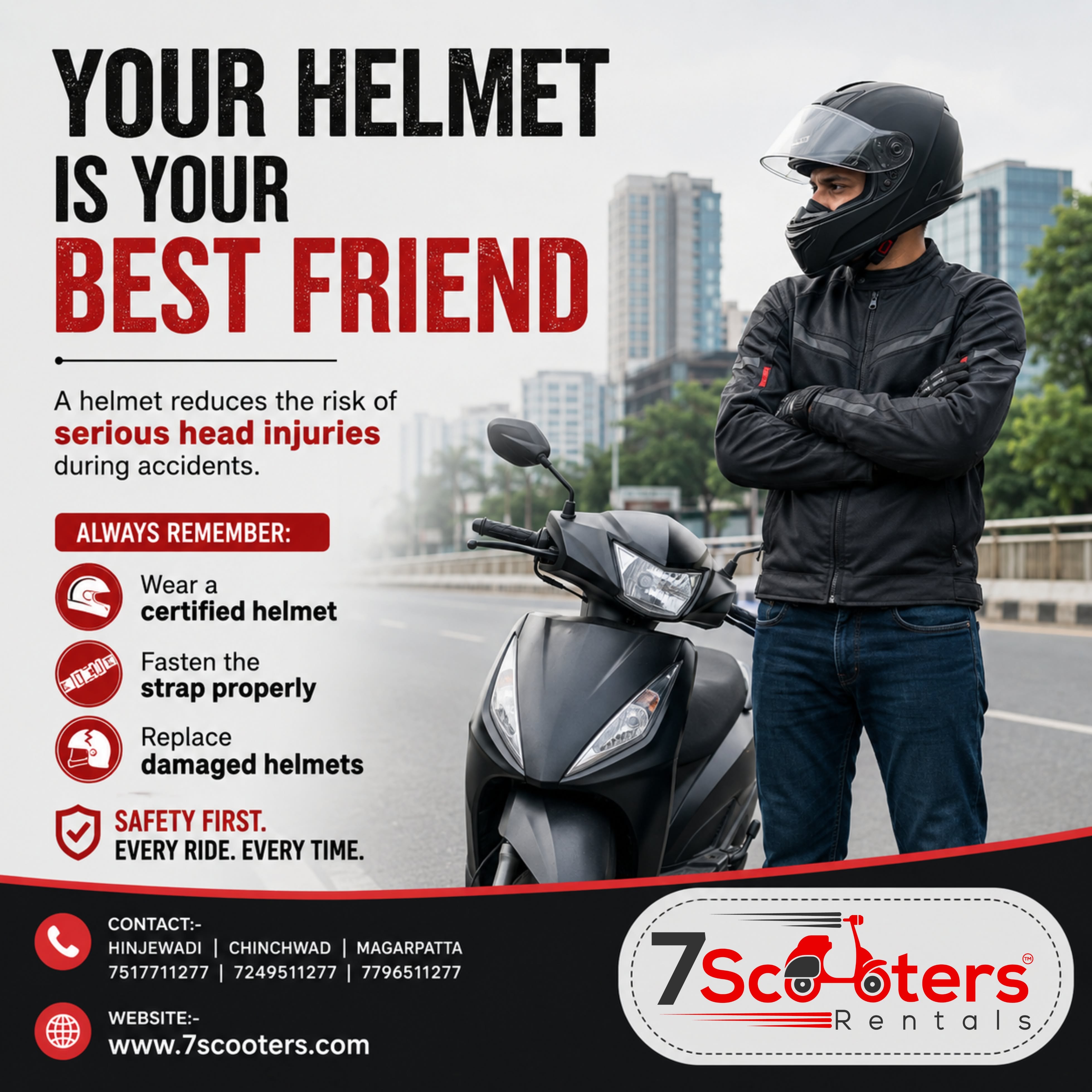 Instagram post: Helmet-as-best-friend messaging works