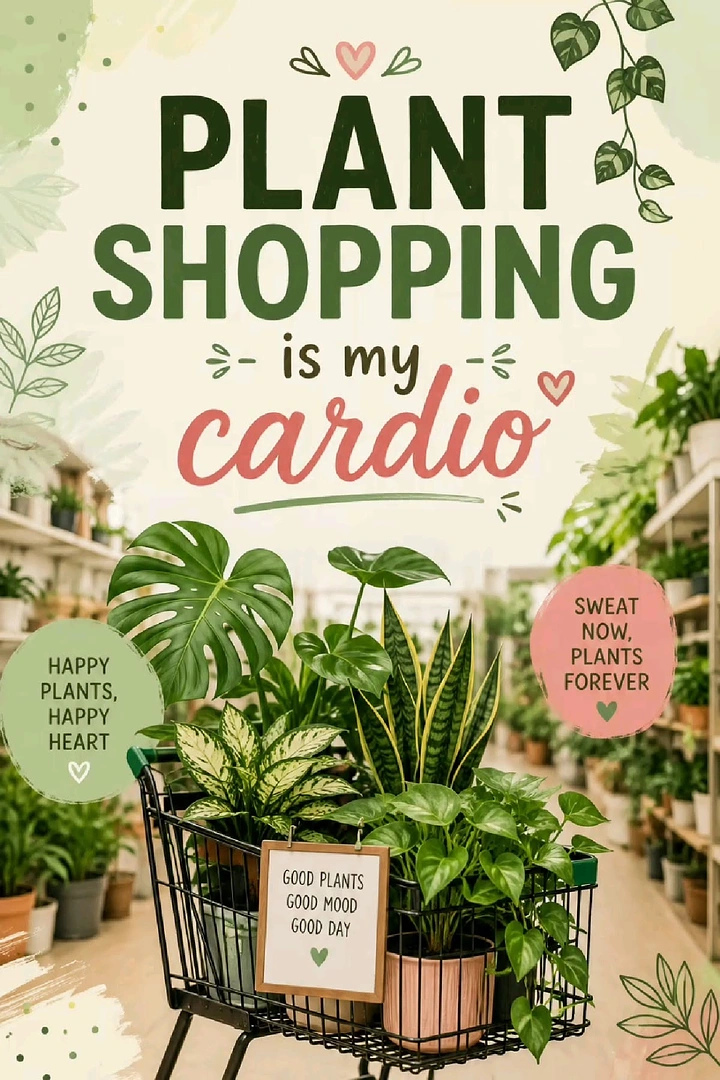 Plant Shops & Nurseries creative ad: Plant shopping cardio pun