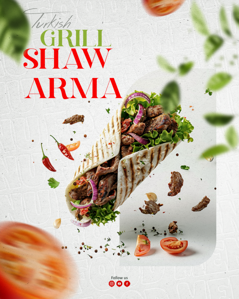 Instagram post: Ingredient scatter creates editorial energy