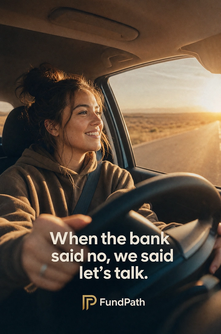 Personal & Business Loans creative ad: Clever bank-rejection copy creates campaign hook