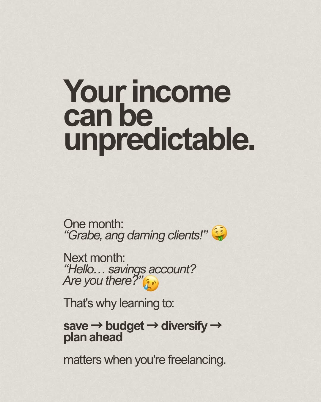 Instagram post: Uncomfortable-truth hook drives VA message, slide 5