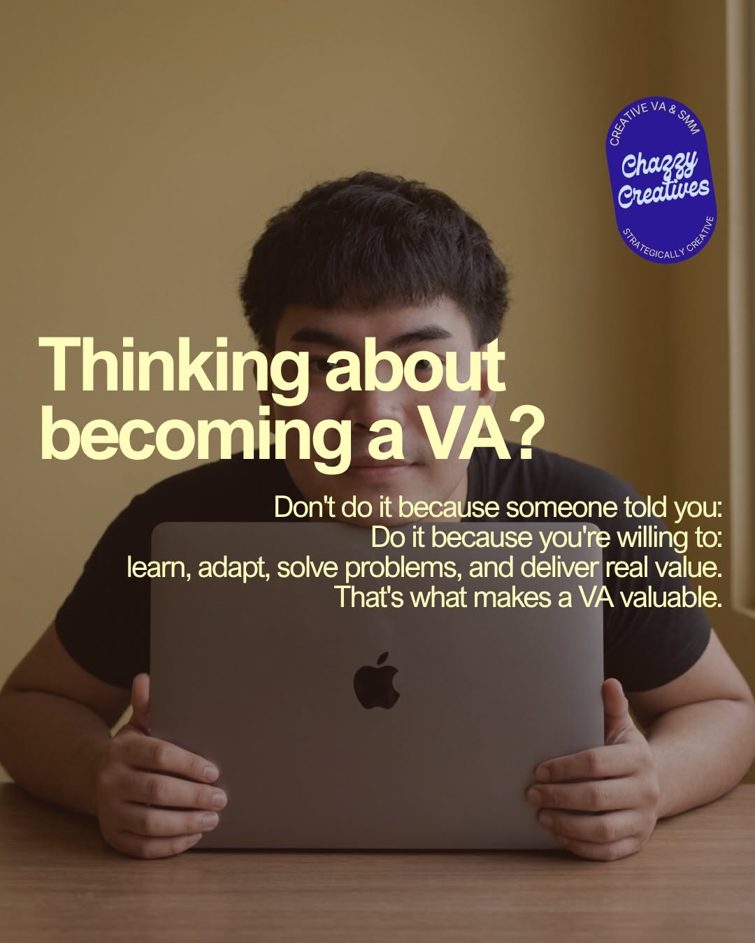 Instagram post: Uncomfortable-truth hook drives VA message, slide 10