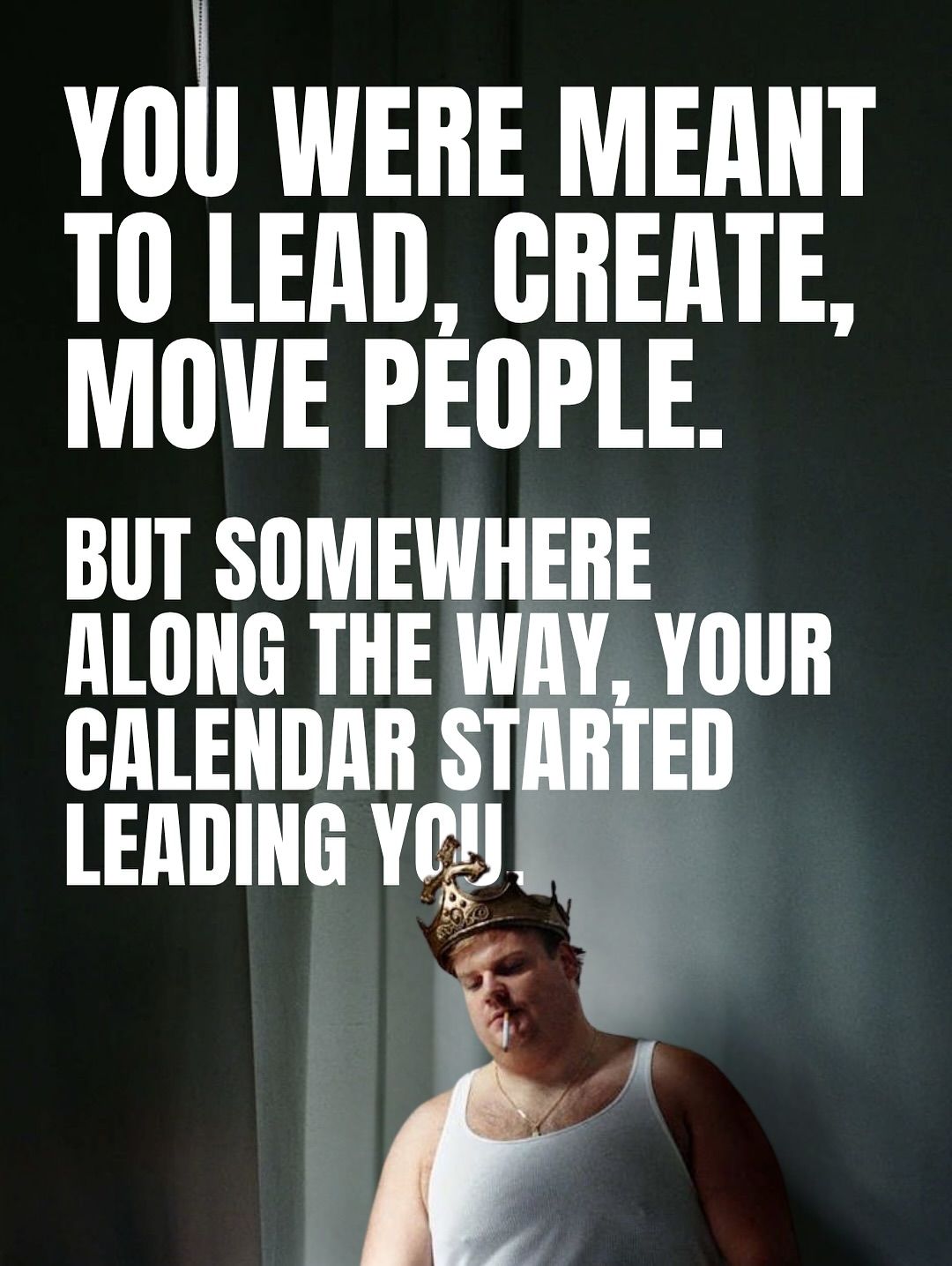 Instagram post: Witty calendar-leading-you copy creates tension