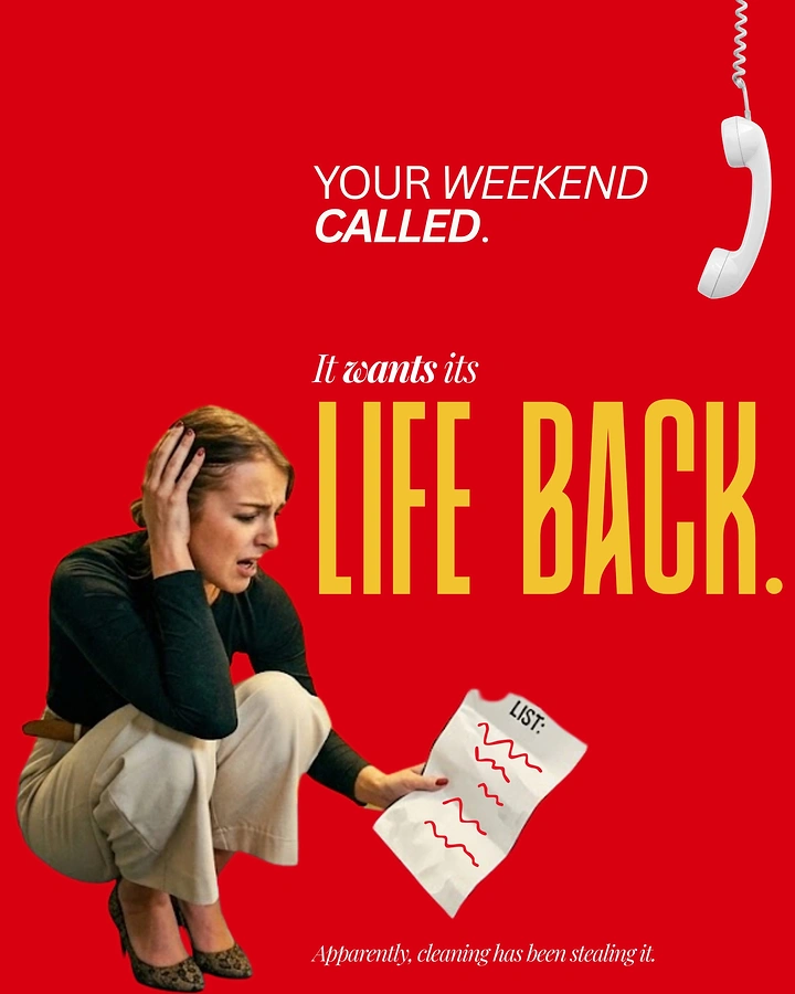 Towing & Roadside Assistance creative ad: Phone-call metaphor restores weekend