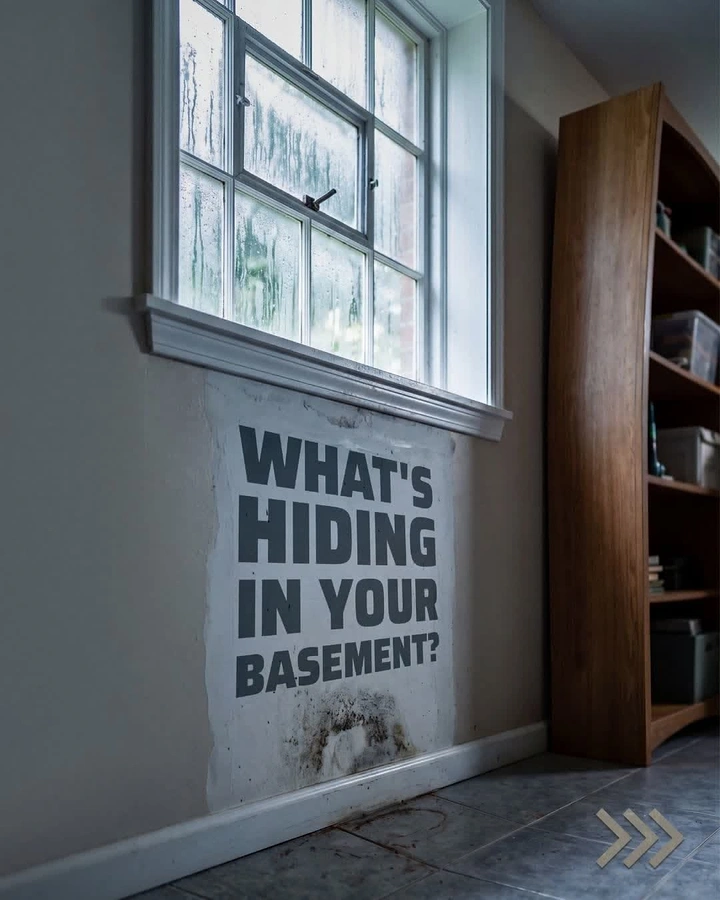 Waterproofing creative ad: Intriguing hidden-basement moisture question