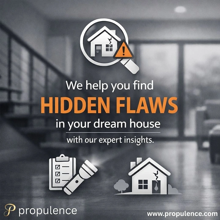 Home Inspectors creative ad: Magnifying glass reveals hidden home flaws