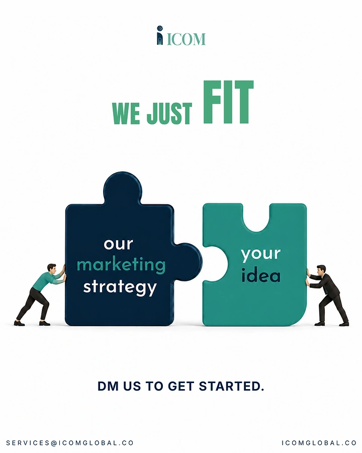 Agency creative ad: Puzzle pieces: strategy fits your idea