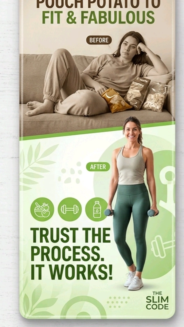 Weight Loss Clinics creative ad: Couch-potato transformation pun