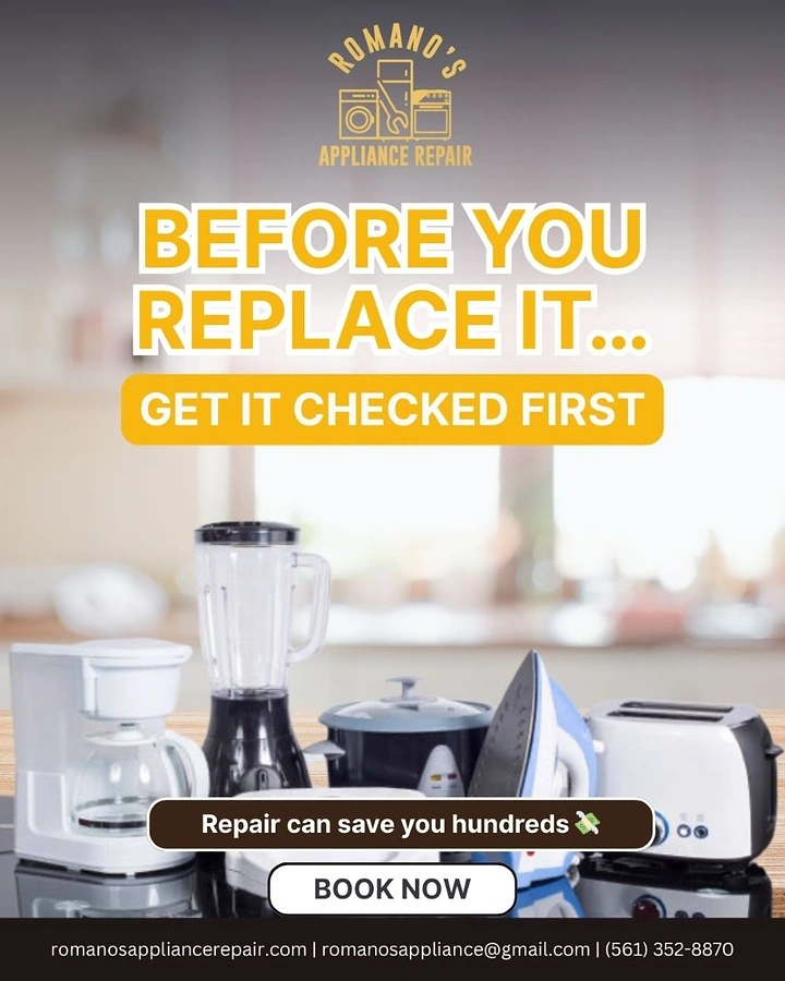 Appliance Repair creative ad: Replace-versus-repair message drives concept