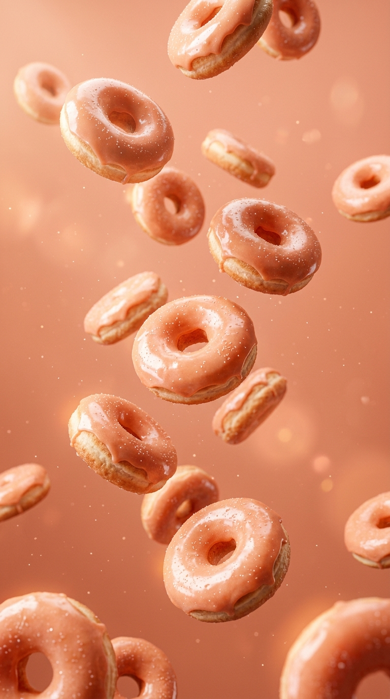 Story: Floating donuts create surreal product world