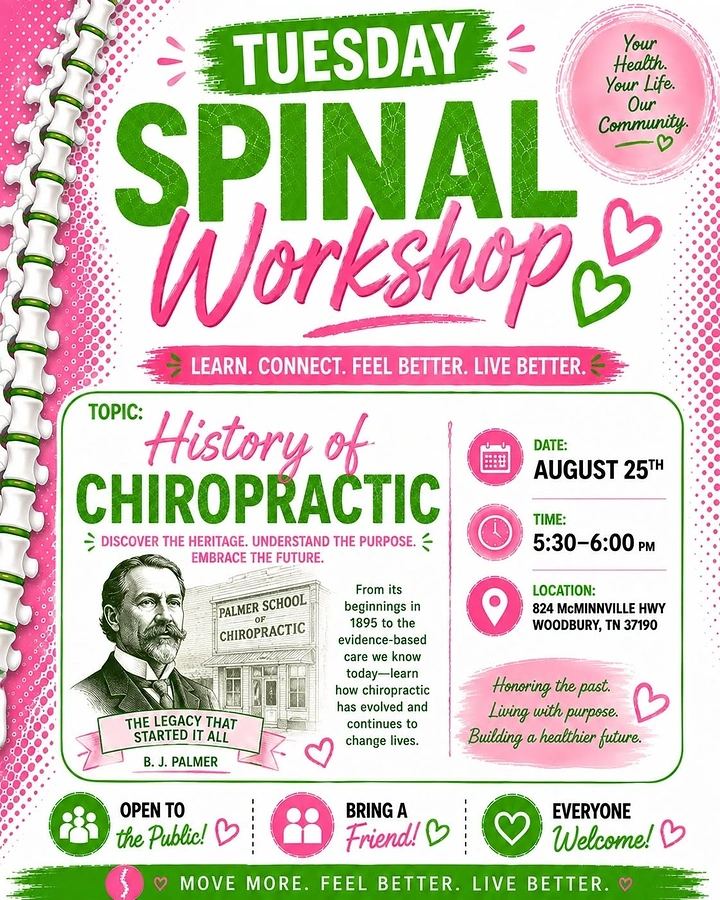 Chiropractors creative ad: Historical workshop uses archival storytelling