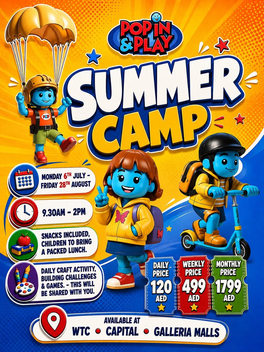Instagram post: Playful pop-culture camp character world, slide 1