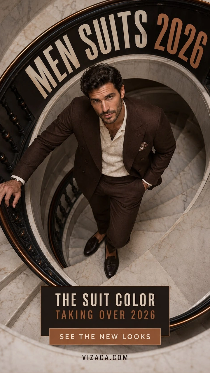 Men's Suits & Formal Wear creative ad: Circular composition frames suit takeover