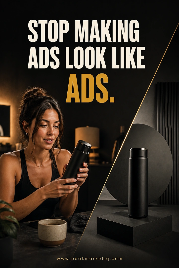 Agency creative ad: Witty 'stop making ads look like ads'