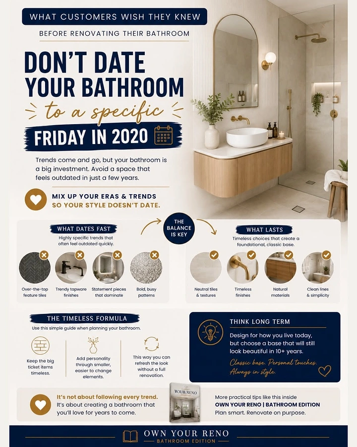 Home Renovation & Remodeling creative ad: Witty dating metaphor for bathroom renovation