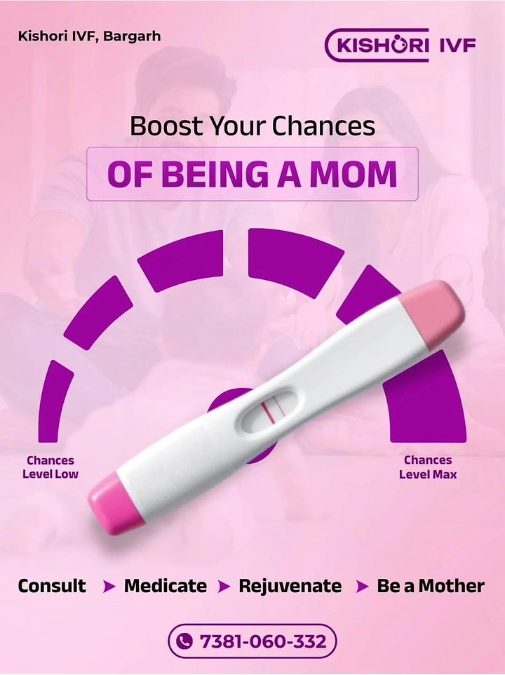 IVF & Fertility Clinics creative ad: Pregnancy test as chance gauge needle