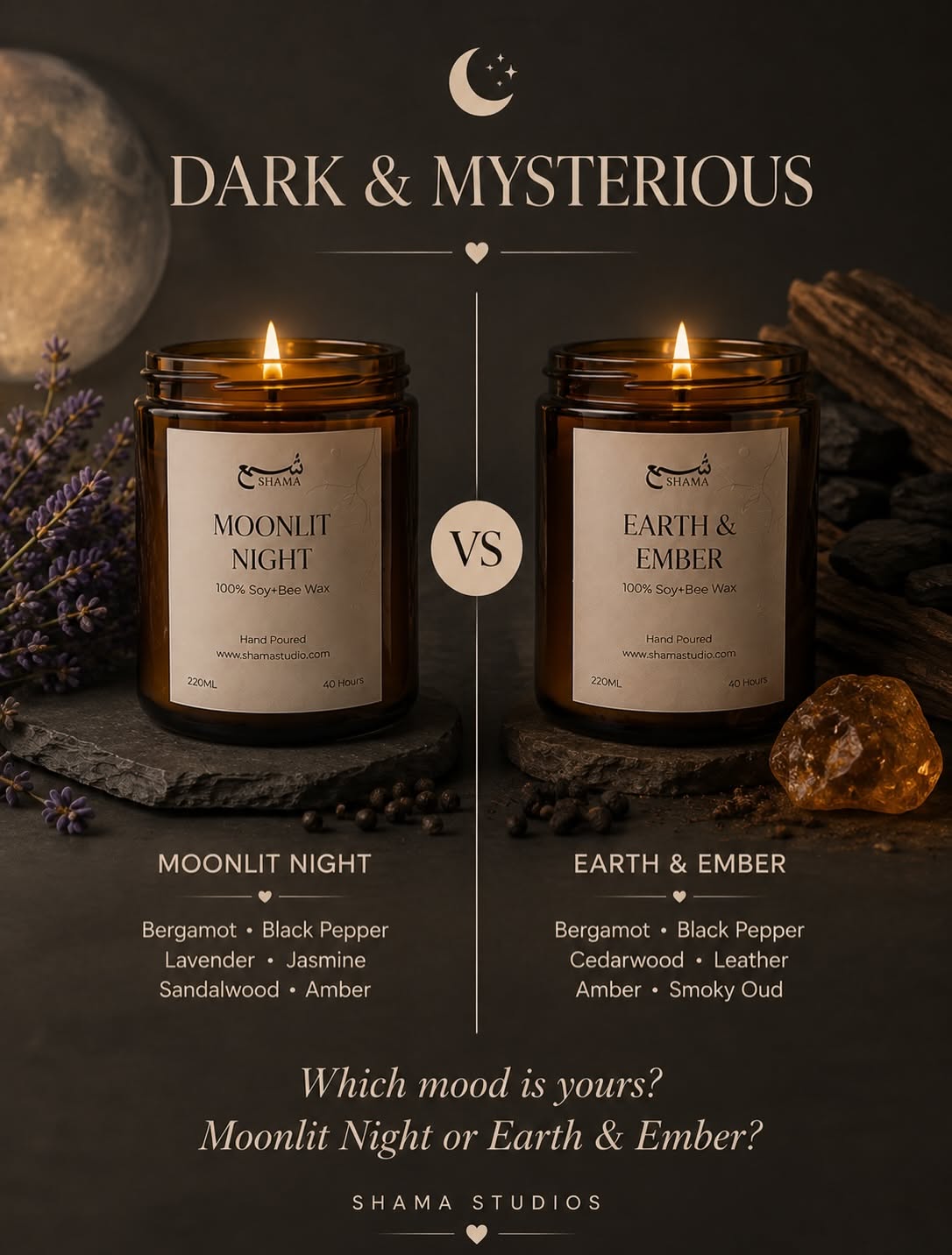Instagram post: This-or-that scent poll engagement post, slide 3