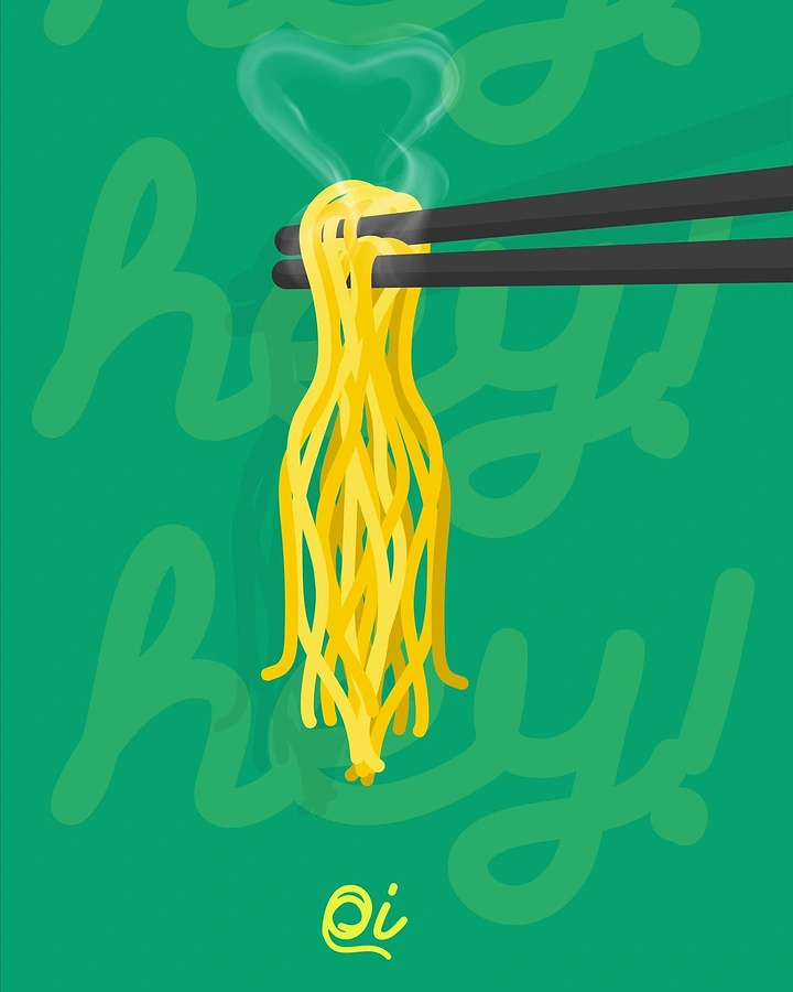 Instant Noodles & Pasta Brands creative ad: Noodles become expressive graphic lettering