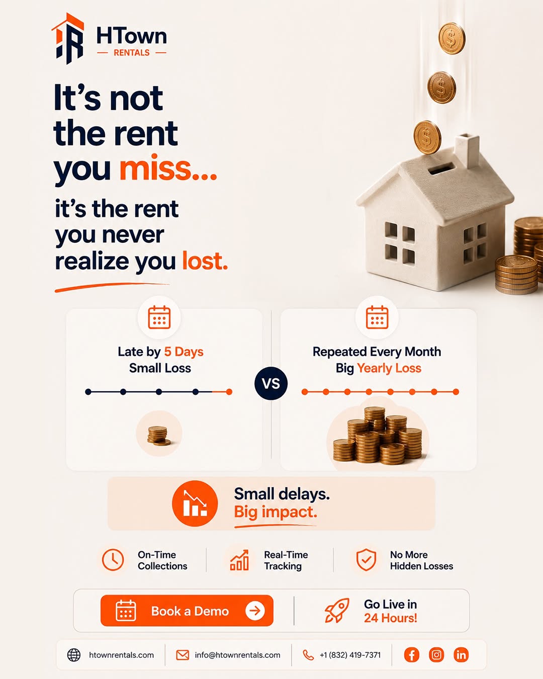 Instagram post: Strong rent-loss coin wordplay