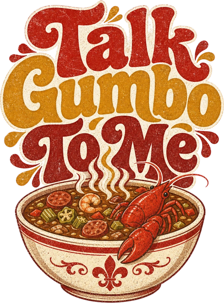 Seafood Restaurants creative ad: Excellent gumbo pun and typography