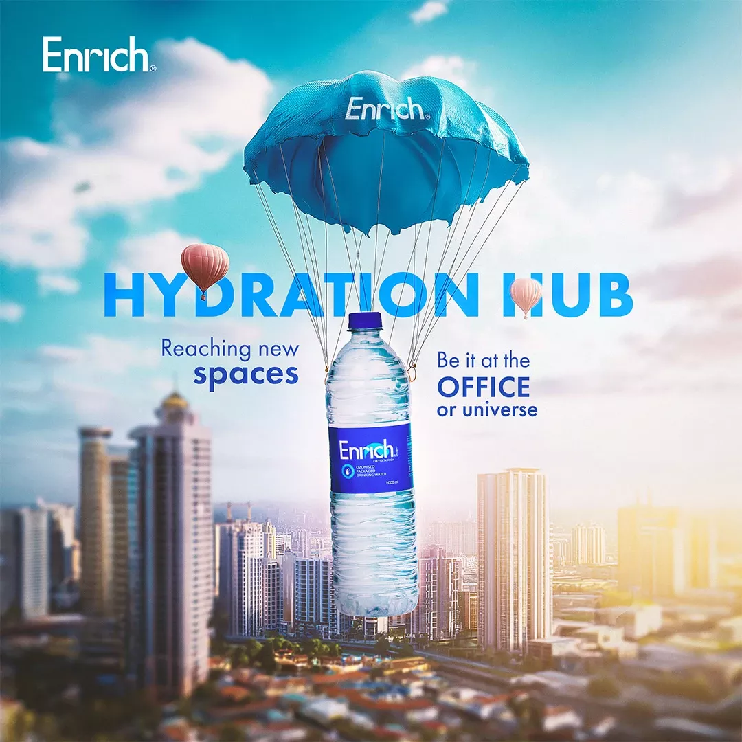 Instagram post: Hydration hub turns bottle into city landmark