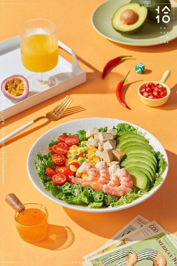 Salad Bars & Healthy Restaurants creative ad: Exceptional editorial food styling
