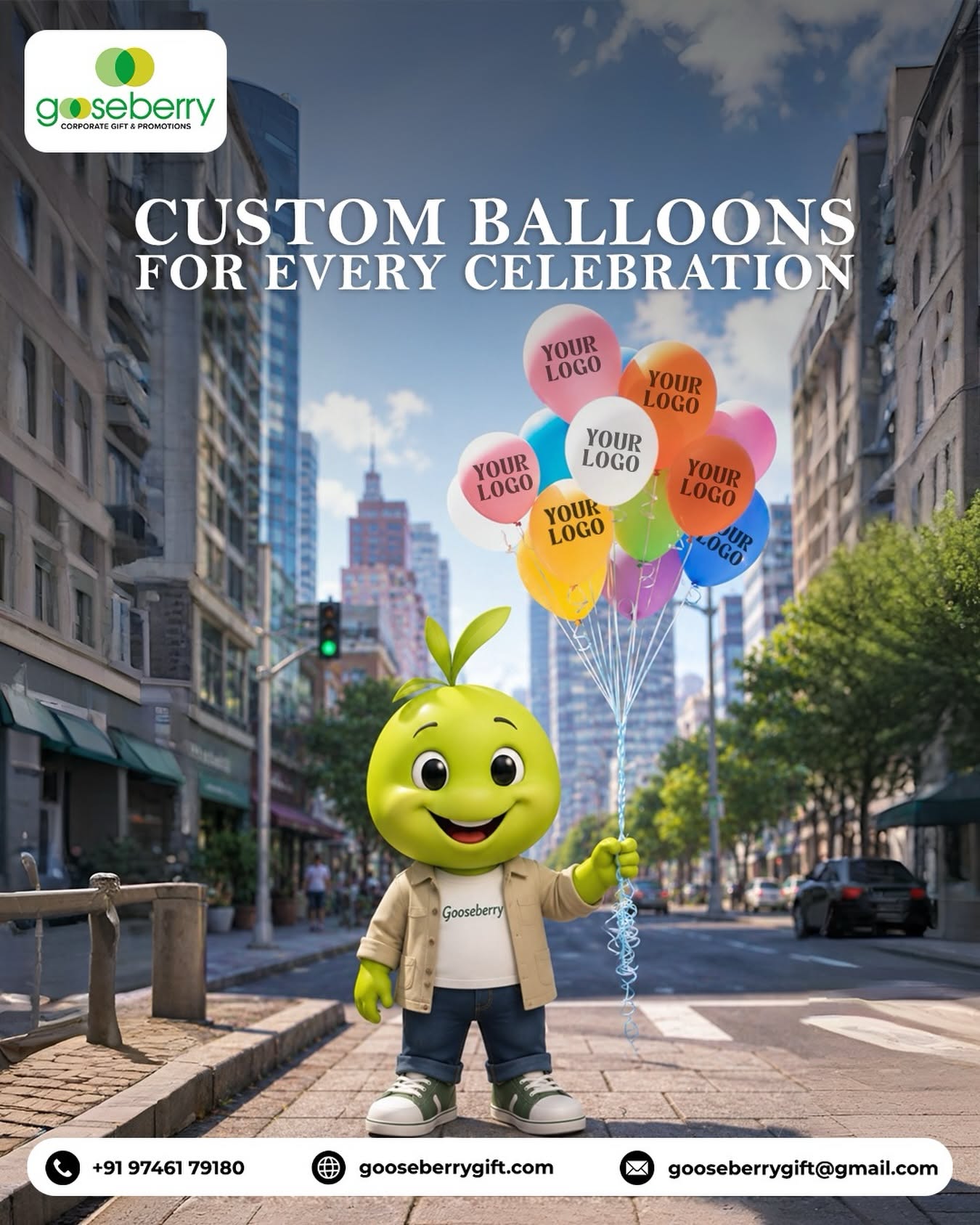 Instagram post: Mascot brings balloon brand to life