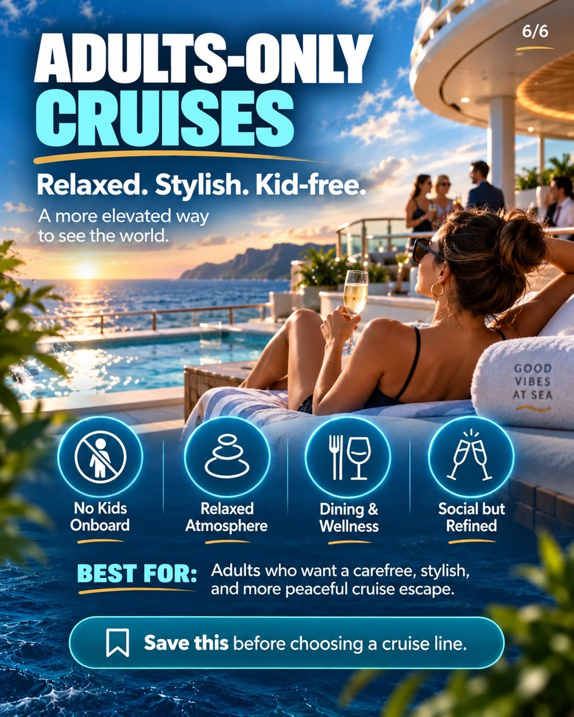 Instagram post: Myth-busting infographic with clear cruise argument, slide 6