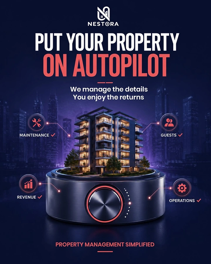 Property Management creative ad: Autopilot metaphor makes management memorable