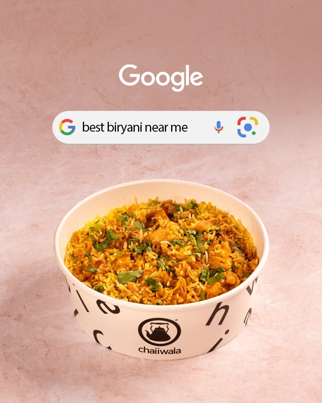 Instagram post: Google search 'best biryani near me'