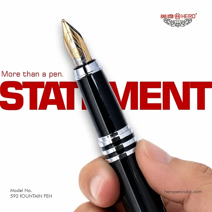Pens & Writing Instruments creative ad: Pen becomes a visual statement