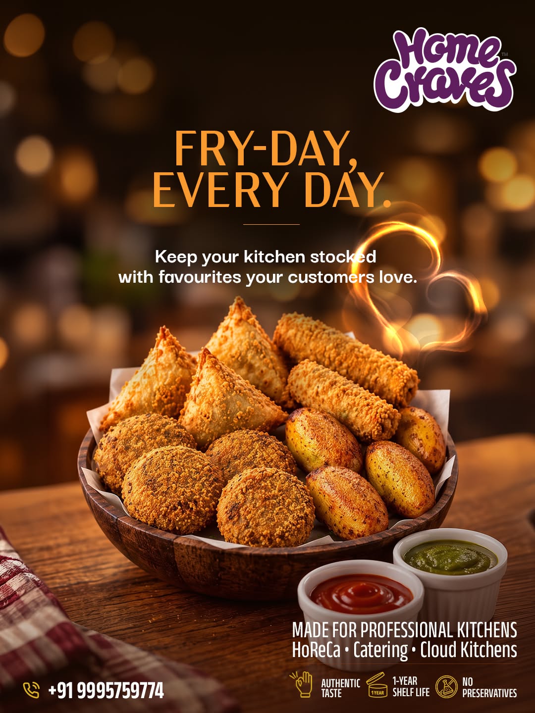 Instagram post: Fry-Day Every Day pun, moody photo