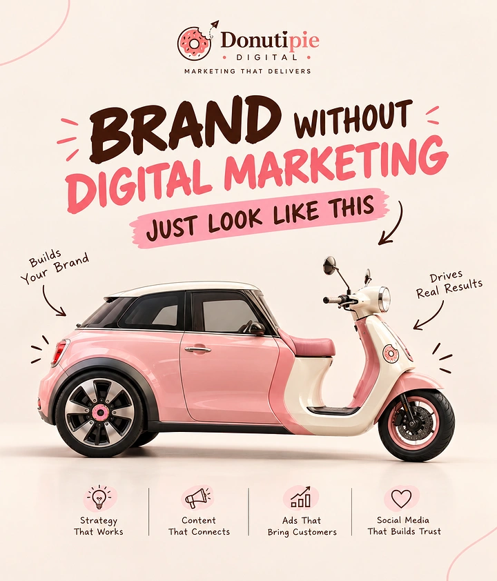 Agency creative ad: Car-scooter hybrid: brand without marketing