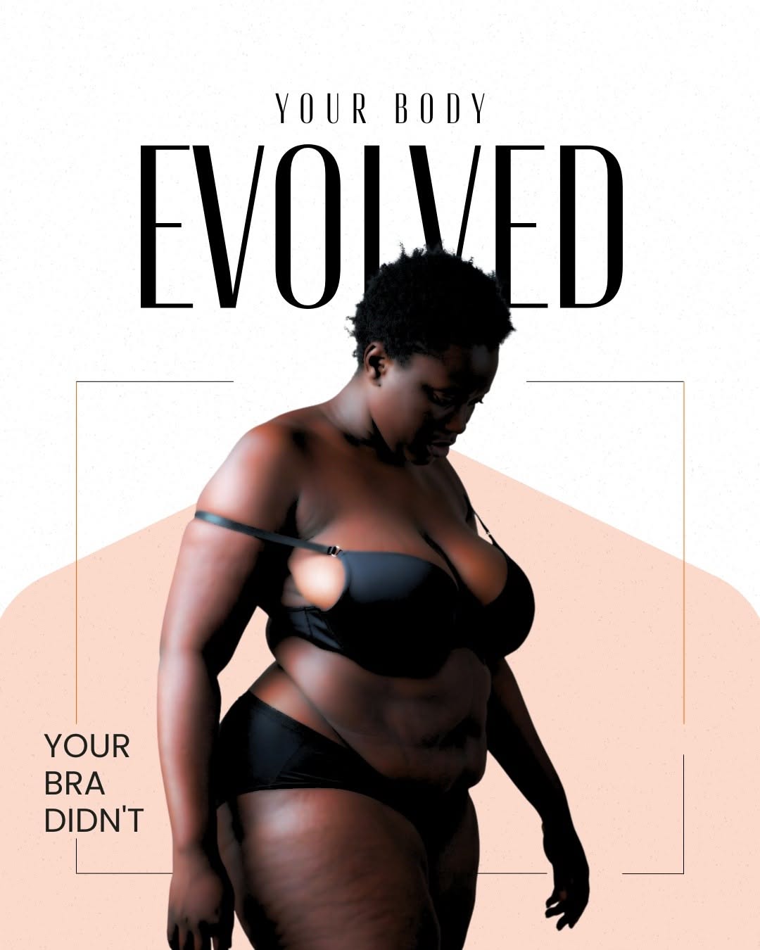 Instagram post: Witty bra-evolution copy creates memorable campaign idea, slide 1