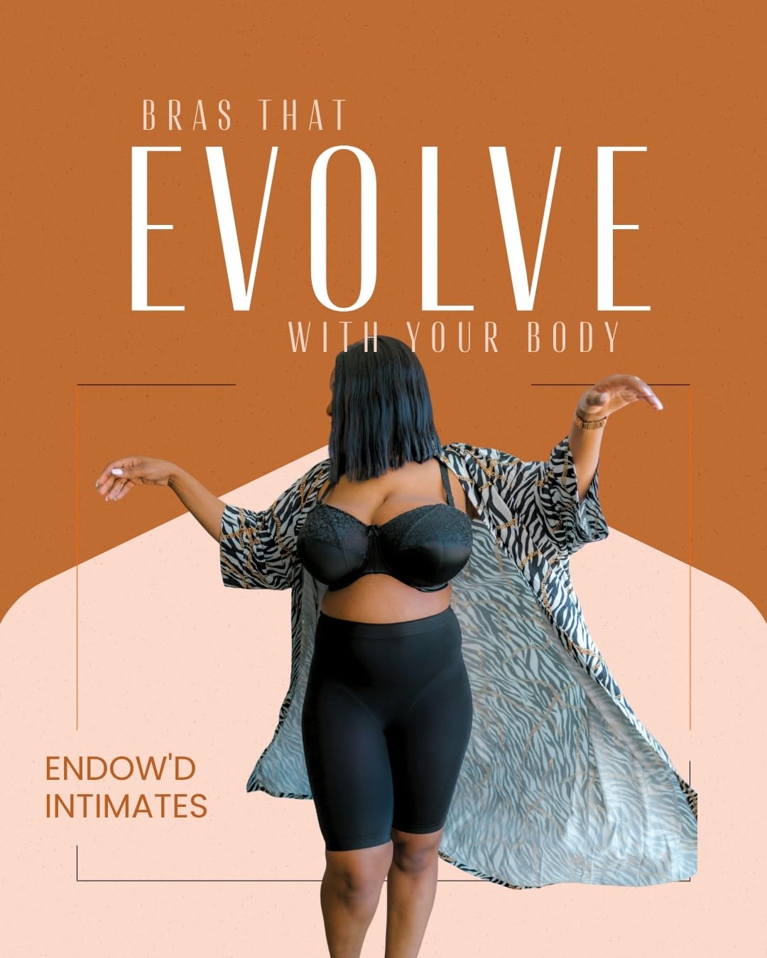 Instagram post: Witty bra-evolution copy creates memorable campaign idea, slide 2