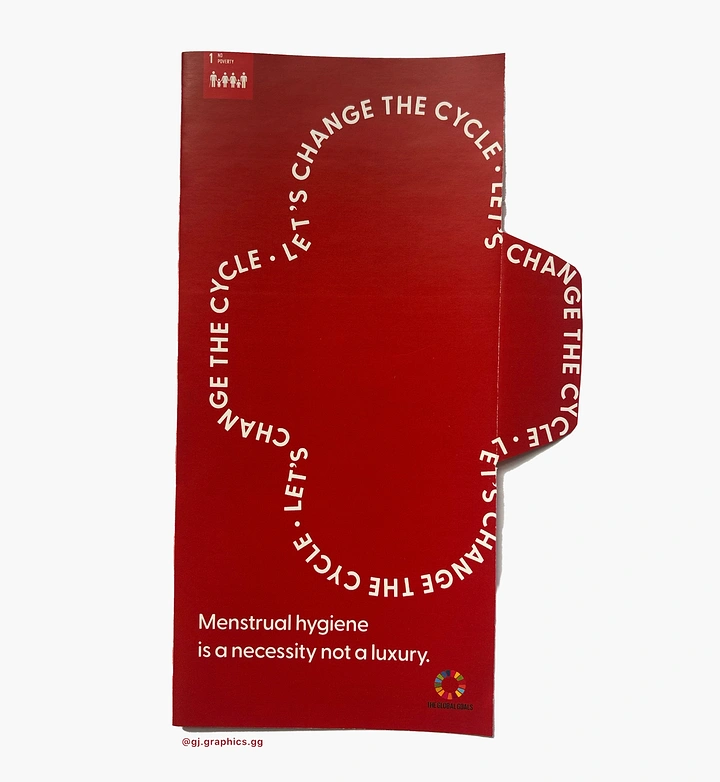 Period Care & Feminine Hygiene creative ad: Cycle typography wraps product pack