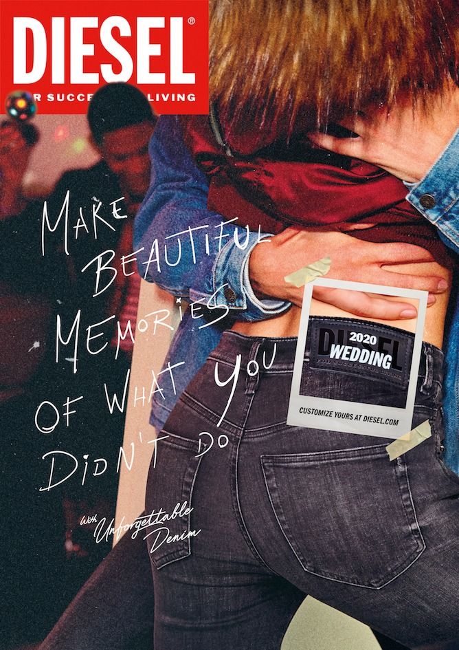 Story: Layered editorial collage with memorable copy