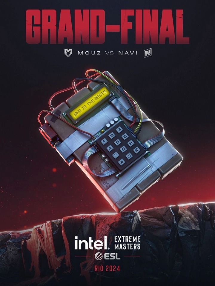 Gaming & Esports creative ad: CS bomb as grand-final hero object